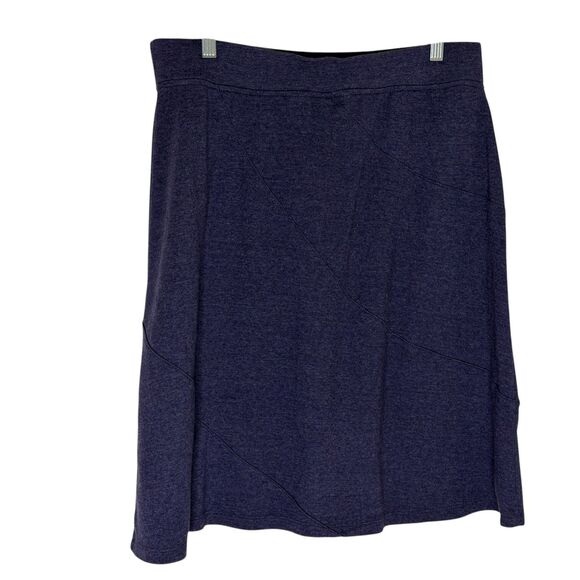 Indigo Fleece Sweatshirt Skirt A Line Pull On Blue XL - Picture 4 of 5